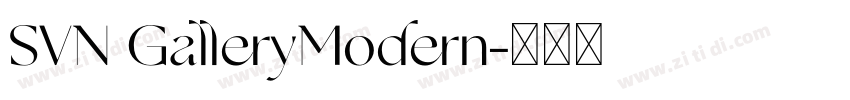 SVN GalleryModern字体转换